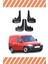 Opel Combo 2001-2013 Sports Yazılı 4'lü Tozluk Çamurluk Paçalık 1