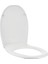S10 Klozet Kapağı 84-003-009, Yavaş Kapanır, Duroplast, Sandviç Tip, Metal Menteşeli, Beyaz 2