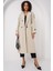 Kadın Bdart Kruvaze Yaka Uzun Trençkot Taş Doğal 3