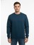 Unisex Relax Fit Rahat Kesim Pamuklu Yumusak Dokulu Içi Polarli Bisiklet Yaka Sweatshirt 5