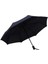 Tam Otomatik Rüzgarda Kırılmayan Su Geçirmez Siyah Şemsiye 4