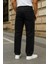 Erkek Günlük Premium Comfort Siyah Baggy Pantolon 6