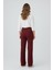 Kadın Modern Bordo Pantolon 4