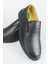 Erkek Hakiki Deri Ultra Rahat Jelli Siyah Günlük Baba Ayakkabısı 1