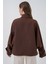 Kadın Bdart Cepli Oversized Düğmeli Trençkot Mocha Kahvesi 6