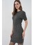 Kadın Bdart Basic Mini Triko Elbise Kömür Grisi 3