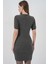 Kadın Bdart Basic Mini Triko Elbise Kömür Grisi 6