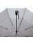 Fiber Kazayağı Desenli Otomatik Şemsiye, Şık ve Kullanışlı Beyaz Yağmur Koruyucu 6