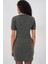 Kadın Bdart Aksesuar Detaylı Bodycon Mini Triko Elbise Kömür Grisi 6