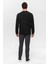O Yaka Selanik Siyah Erkek Sweatshirt SW2013700013 5