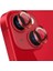 Apple iPhone 14 6.1'' Metal Çerçeveli Kamera Koruma Lensi Kırmızı 1