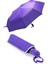 Mor Dayanıklı Otomatik Katlanabilir Unisex Şemsiye, Şık ve Pratik Kullanım Sağlar. 2