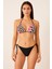 Pembe Leopar Desen Detaylı Üçgen Bikini 1