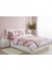 Çift Kişilik Nevresimli Örtü Seti Romantik Gri Pudra 1