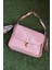 Zincir Askılı Parlak Deri Pudra Pembe Kadın Omuz Çantası - Şık Mini Model 2