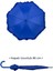 Mavi Kadın Şemsiye, Rüzgara Dayanıklı, Fiber Telli, Hafif ve Şık Tasarım 2