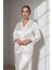 Beyaz Saten Ikili Pijama Takımı 1