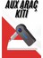 Tüm Cihazlara Uyumlu Bluetooth Aux Araç Kiti Siyah - SB001M-47STC2 1