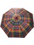 Kırmızı Ekose Desenli Tam Otomatik Kadın Şemsiye 1