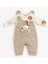 %100 Pamuk Cilt Dostu Bebek Tulum Seti – Ayıcık Cepli, Iç Bodyli 2