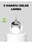 Solar Güneş Enerjili ve USB Şarjlı 5 Kanatlı LED Kamp Lambası - SB001M-47URN3 1