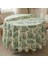 Fransız Köylüler Desenli Rustik Vintage Dekoratif Yuvarlak Masa Örtüsü 1