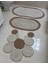 Banyo Paspas Seti 3'lü El Yapımı Oval (60X100, 50X90, 51X60 Cm) | Modern Tonlar Dekoratif Paspas 5