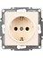 Visage Krem Topraklı Priz Çerçevesiz - Priz ve Anahtar Için Uyumlu Çerçeve 1