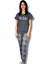 Kadın Girl Friend Motifli Pijama Takımı (Gri) Gri Bayan L 7