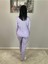 Kadın Pamuklu Viscon Çiçek Desenli Pijama Takımı (Lila) Mor L 7