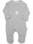 Bistyle Style Natural Fermuarlı Bebe Tulum 15115 Gri 1