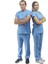 Unisex Soft Likra Açık Mavi Hemşire ve Doktor Üniforması ,cerrahi Takım Scrubs Üniforma 2