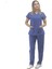 Unisex Soft Likra Indigo Mavi Hemşire ve Doktor Üniforması ,cerrahi Takım Scrubs Üniforma 2