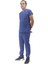 Unisex Soft Likra Indigo Mavi Hemşire ve Doktor Üniforması ,cerrahi Takım Scrubs Üniforma 1