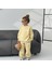 Unisex Çocuk Pamuklu Sarı Oversize Baskılı Eşofman Takımı – Sweatshirt & Jogger 4
