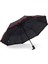 Şık Kurdele Detaylı, Fırfırlı, 8 Fiber Telli, Tam Otomatik Şemsiye Siyah Renk 2