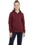 Bordo Fermuarlı Kapüşonlu Cepli Kız Erkek Sweatshirt BGL-ST04999 4