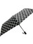 Şık Siyah Desenli Tam Otomatik Kadın Şemsiye, Hafif ve Dayanıklı Tasarım 2