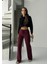 Fit Comfort Bej Salaş Pantolon Bordo 1