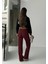 Fit Comfort Bej Salaş Pantolon Bordo 3