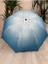 Turkuaz Renkli Şık Katlanabilir Yarasa Şemsiye, Rüzgâr ve Yağmur Koruma 2