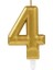 Buğz 4 Rakam Mum Gold Renk 1