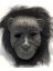Buğz Siyah Renk Eva Goril Maskesi - Siyah Peluşlu Tüylü Orangutan Maskesi 1