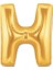 Buğz H Harf Folyo Balon Altın Renk 40 Inç 1