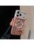 iPhone 17 Promax Magsafe Özellikli Şeffaf Taşlı Mermer Standlı Darbeye Dayanıklı Kılıf 3