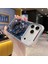 iPhone 17 Promax Magsafe Özellikli Şeffaf Taşlı Mermer Standlı Darbeye Dayanıklı Kılıf 1