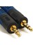 Altın Uçlu Kılıflı Ses Kablosu, Siyah, 5m 1