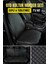 Ergonomik,ortopedik,suni Deri Kapitoneli Lüks Ototurco Oto Koltuk Kılıfı-Minderi (7li Tam Set)Siyah 3