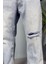 Yırtıklı Kot Pantolon Buz Mavisi Jean - Kot Pantolon 3
