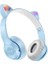 Kedi Kulaklı Renkli Bluetooth Hd Ses Kaliteli Dahili Mikrofonlu Hafıza Kart Girişli 5.0 Wireless 6 Ayrı Renk Bluetooth Kulaklık (Turquaz Mavisi) 1